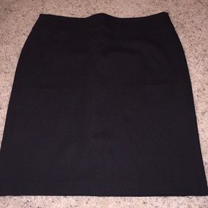 Black A-line skirt